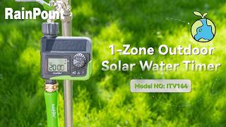 #RainPoint | Solar Powered Outdoor Water Timer | Full Setup & Programming Guide ITV164 🌱