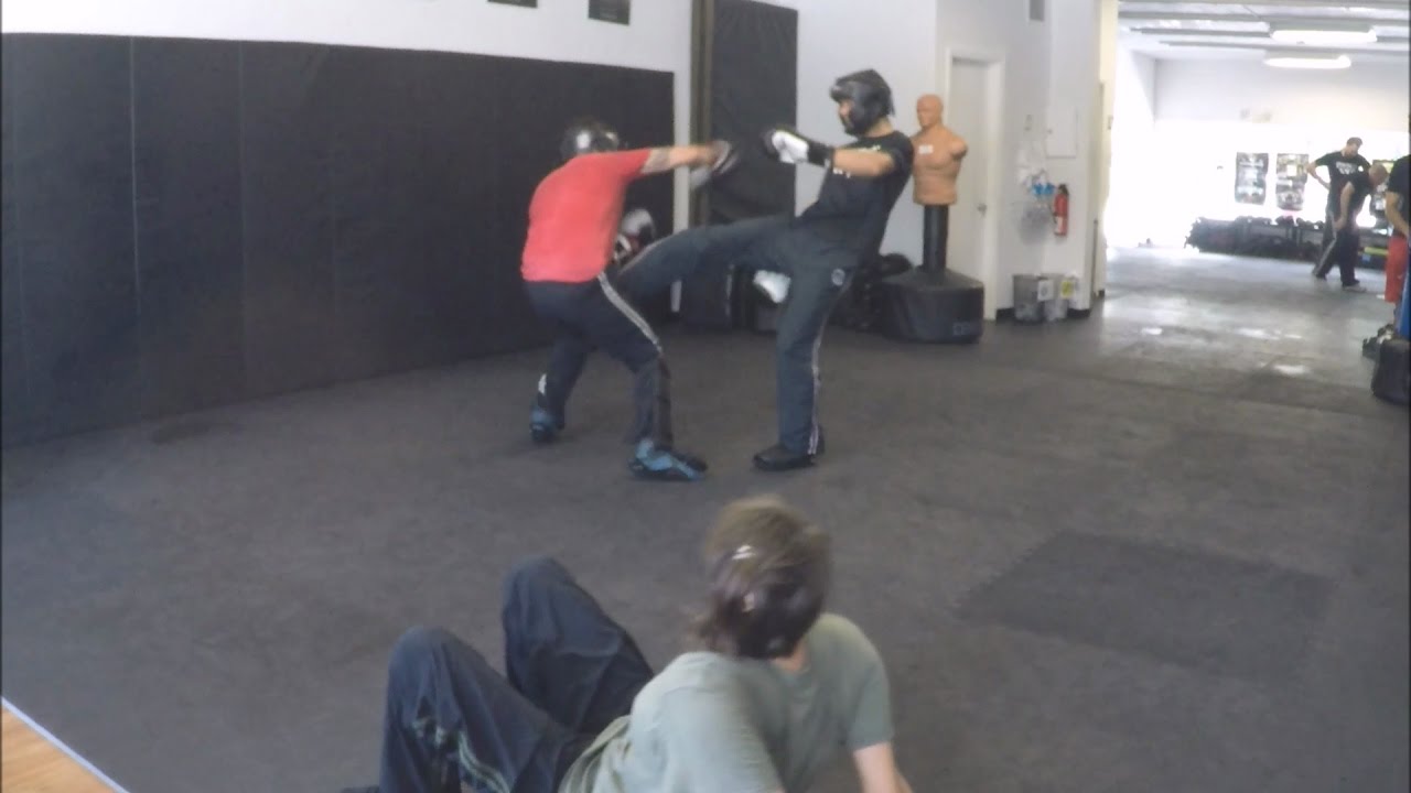 Krav Maga Fight Class April 8, 2017 (Front Kick to the Groin with