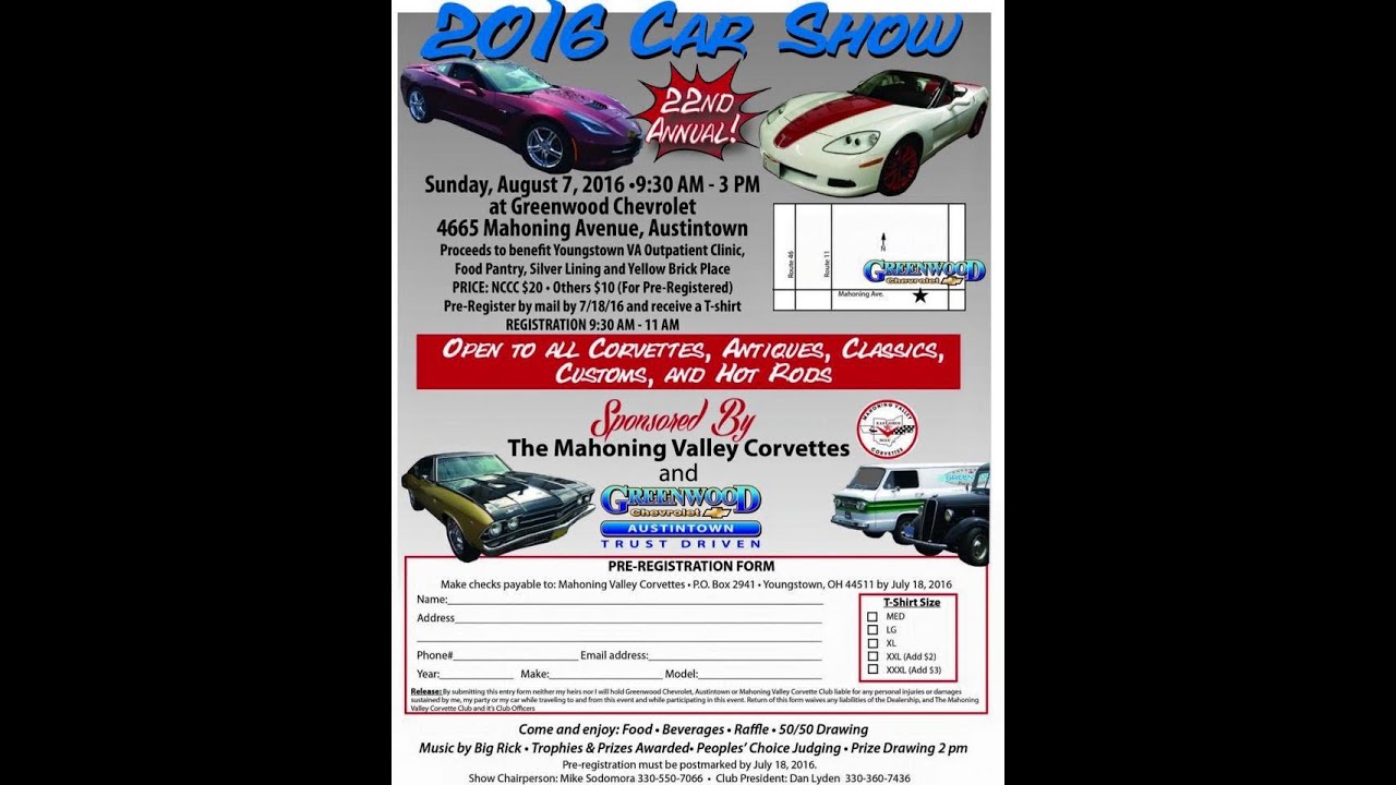 Greenwood Chevrolet Austintown Car Show 2016 YouTube