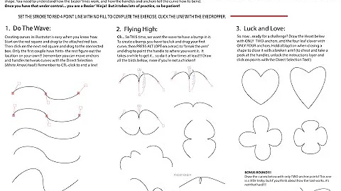 Curved Shapes Using the Pen Tool in Adobe Illustrator