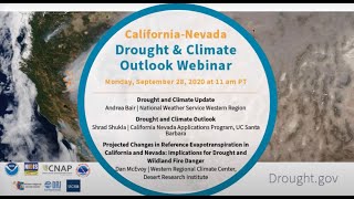 California Nevada DEWS September 2020 Drought & Climate Outlook Webinar