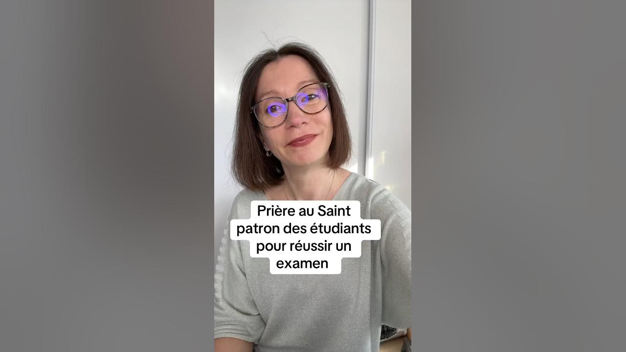Prière au Saint patron des étudiants pour réussir un examen YouTube