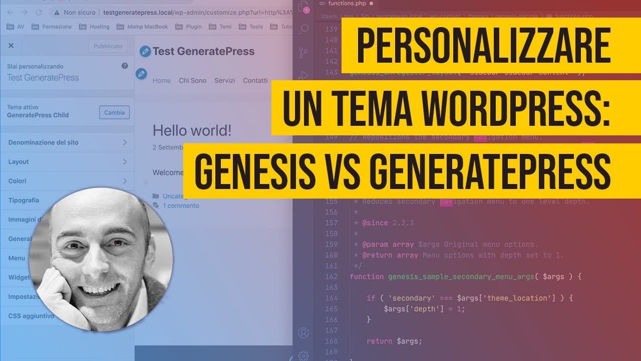 Personalizzare un tema WordPress: Genesis VS GeneratePress