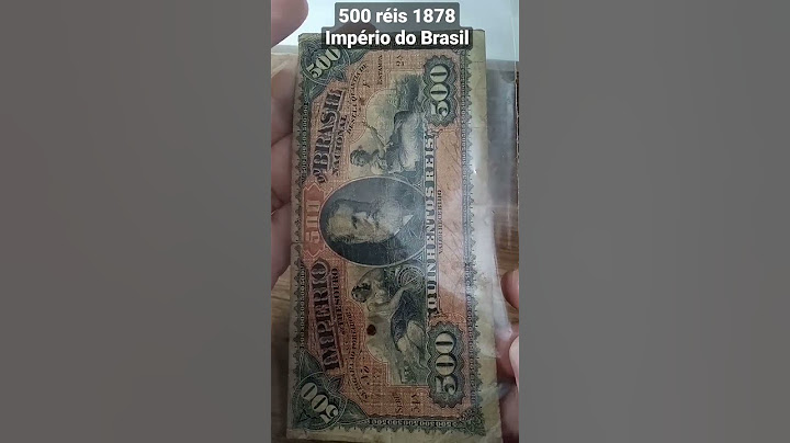 Rara nota do "Império do Brasil" #numismatica