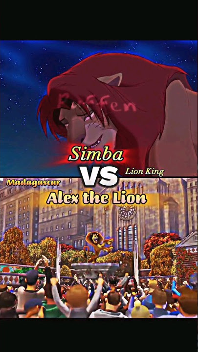 Simba Vs Alex the Lion #meme #edit #disney #dreamworks #lionking #madagascar