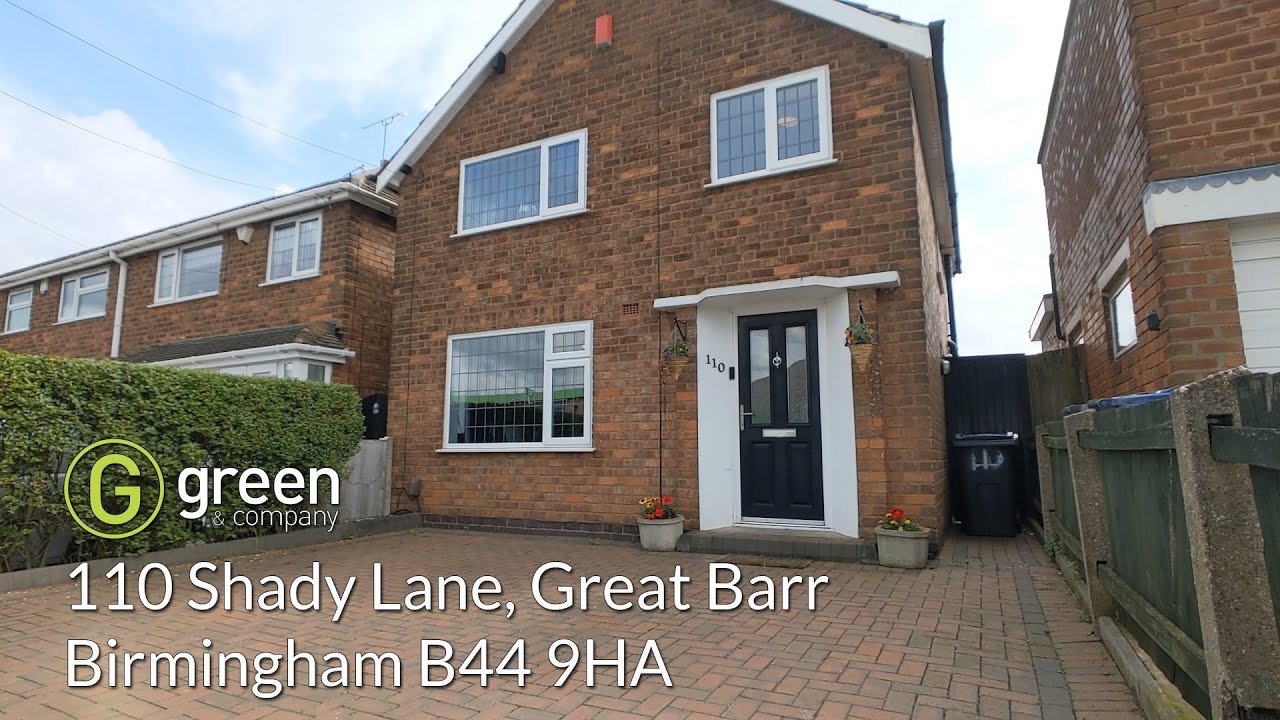 Video tour of house 110 Shady Lane, Great Barr Birmingham B44 9HA