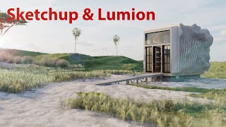 Tiny house Beach Retreat Design - Sketchup and Lumion