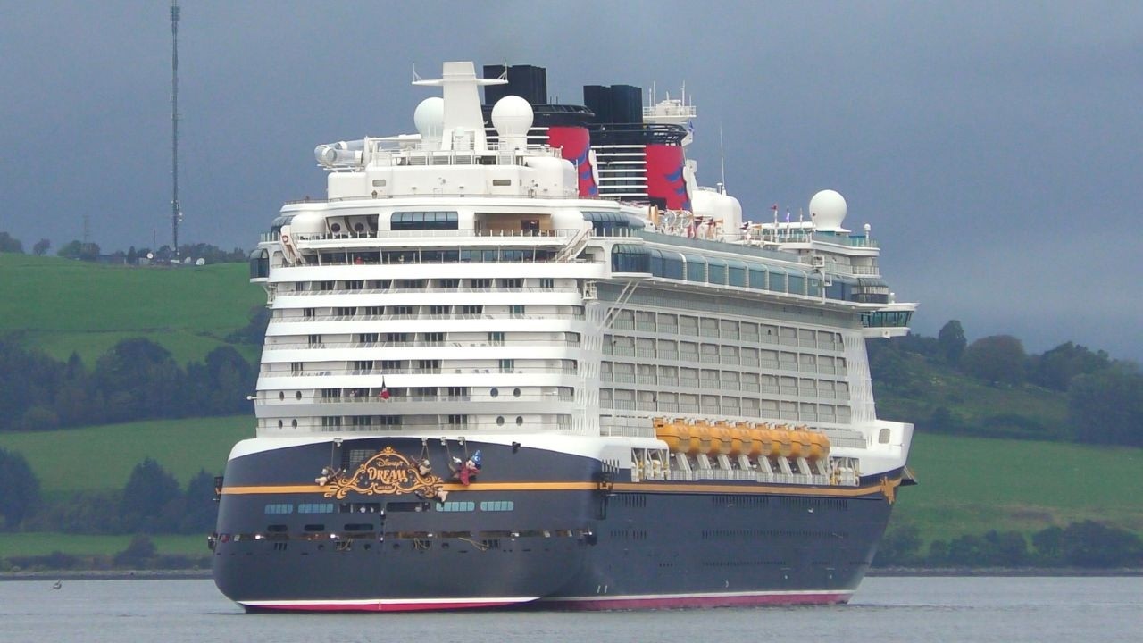 Disney Dream arrives in Greenock, Scotland