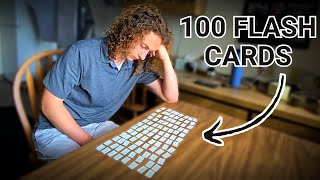 Memorizing 100 Flash Cards in 30 Minutes