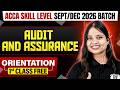 Audit and Assurance (AA/F8) | Demo Lecture 1st Class FREE ✅| ACCA Skill Level Sept/Dec 2026 Batch🎯