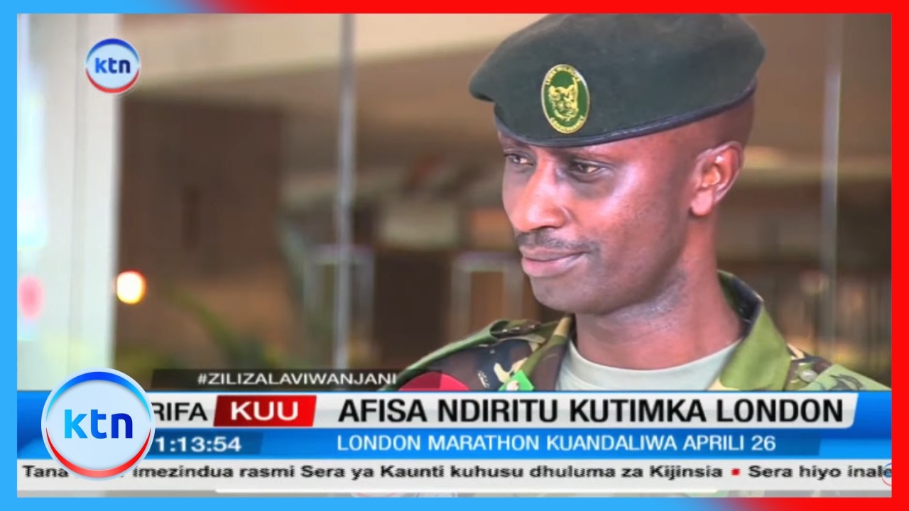 Afisa wa wanyamapori Edward Nderitu  hifadhi ya LEWA ajiandaa kw mbio za London