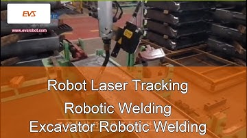 Robot Laser Tracking | Robotic Welding | Excavator Parts Robotic Welding