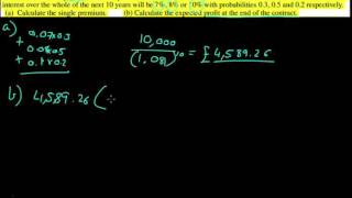 CT1 Actuarial - 4 Mark Exam Question