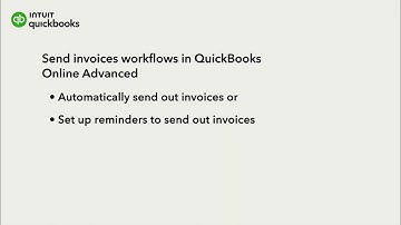 How to set up invoice workflows in QuickBooks Online Advanced