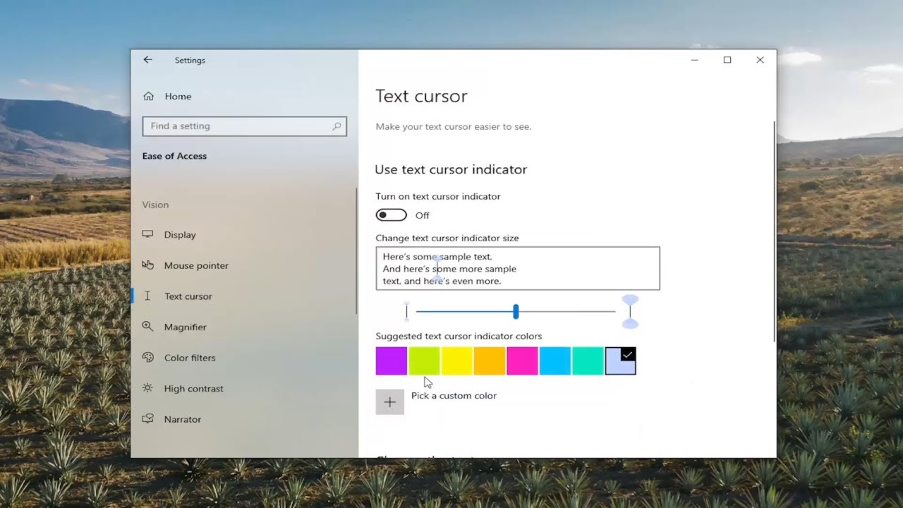 How To Change Text Cursor Indicator Color on Windows 10 [Guide] - YouTube