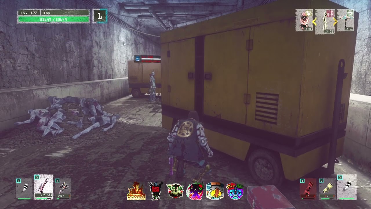 Let It Die - Level 150 Hater with full gear in Ikegara