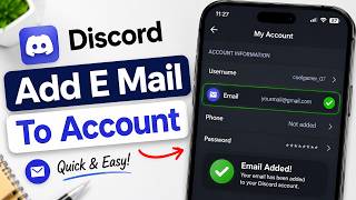 Beautiful Add Email On Discord Account in 2026 | How to Verify Email In Discord Plant