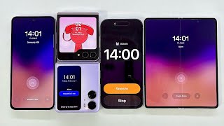 iPhone Air + Samsung Z Fold 3 + Z Flip 5 + OPPO Find Flip + Samsung A55 Alarm Clock and Timer 