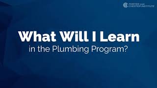 What Will I Learn in the Plumbing Program