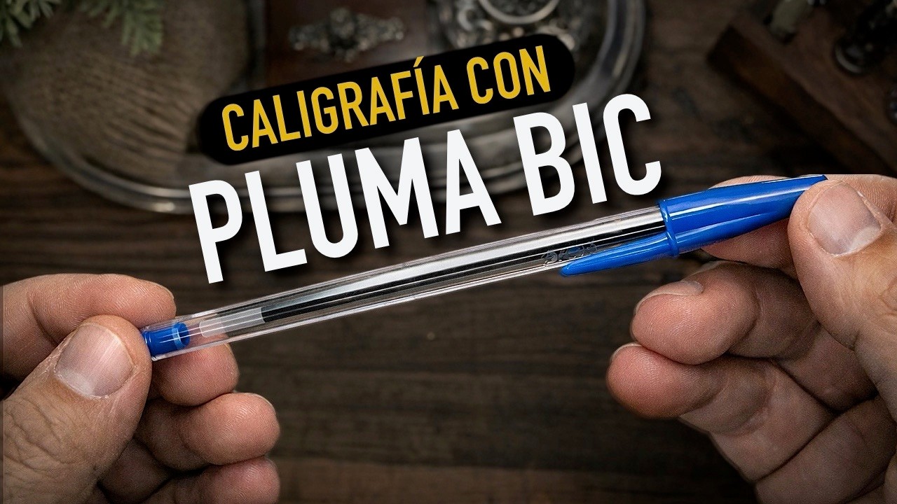 Caligrafia con pluma BIC [Fácil y Rápido] Sin plantillas