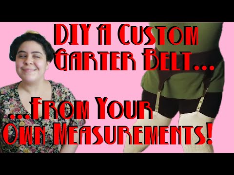 Drafting and Sewing a Plus Size Garter Belt from Measurements | Project Diary