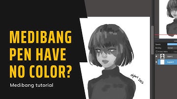 [Medibang Paint Pro desktop version how to] Your Pen Has No Color?