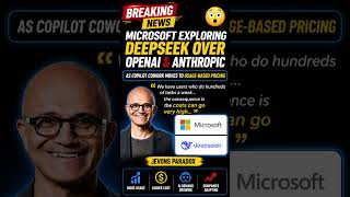 Microsoft exploring deepseek | ai competition #ai #microsoft #devops #tech #devops #shorts #short