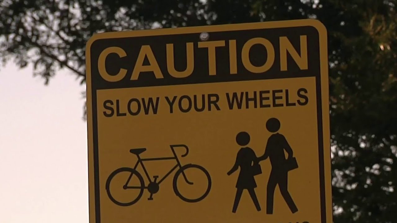 newspaper mockup No biking signs appear in Ormond Beach park