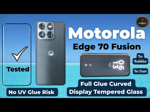Motorola Edge 70 Fusion | Full Glue Curved Display Tempered Glass Applying | #motorolaedge70fusion 