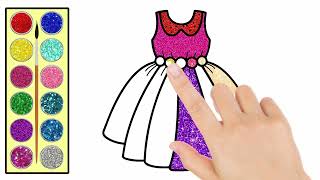 Dress Coloring Game for girls screenshot 1