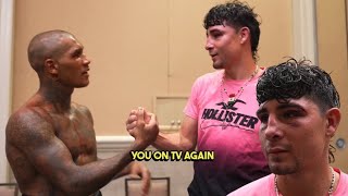Conor Benn GIVES RESPECT to Rodolfo Orozco | BOTH EXCHANGE WORDS BACKSTAGE