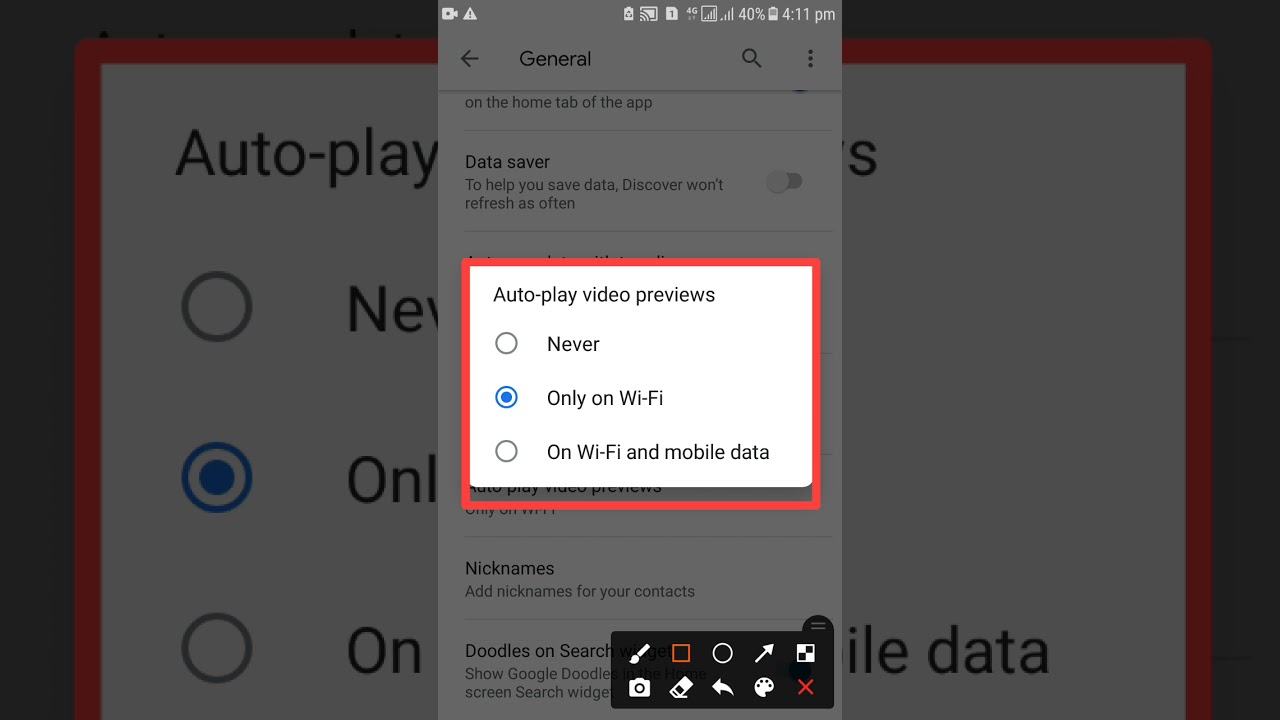 Autoplay video preview in Google | how to change this Google setting