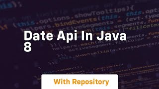 date api in java 8
