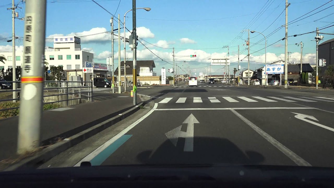 4K　愛媛県道48号等　愛媛県西条市・丹原～西条市・壬生川　2014年12月撮影版