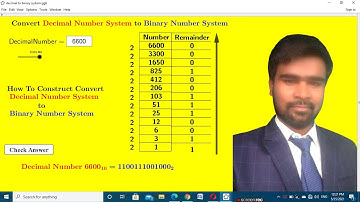 How To Construct Decimal Number To Binary Number use GeoGebra