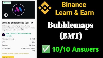 Bubblemaps (BMT) || Binance Learn & Earn