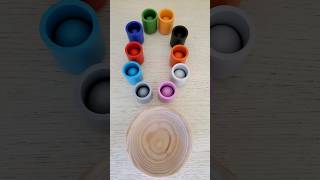 Color sorting wooden balls | O