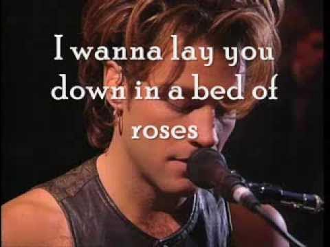 Bon Jovi - Bed Of Roses (lyrics)