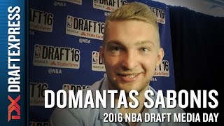 Domantas sabonis nba draft media day interview