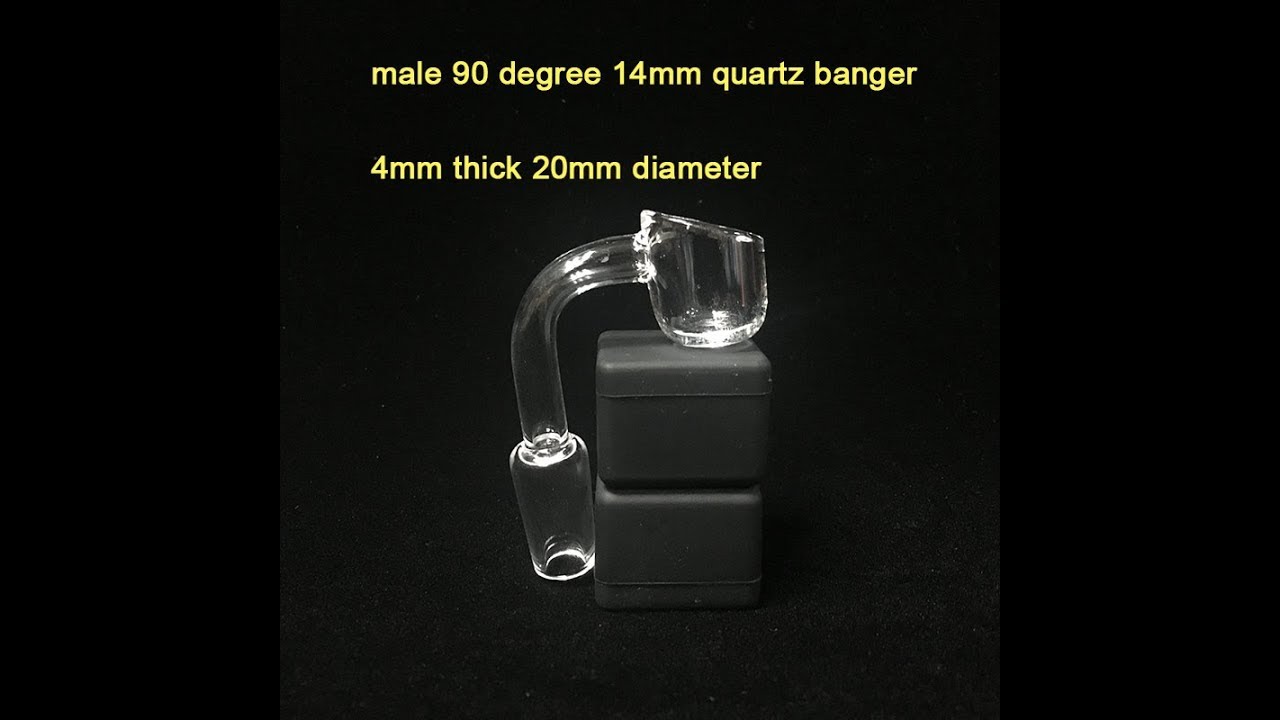High Quality Male 90 Degrees 4mm Thick Quartz Nail Ture Quartz Banger For Bongs