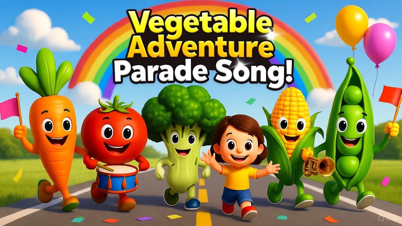 Vegetable Adventure Vegetable Adventure Parade Song | Fun Learning with Veggies A to Z ...