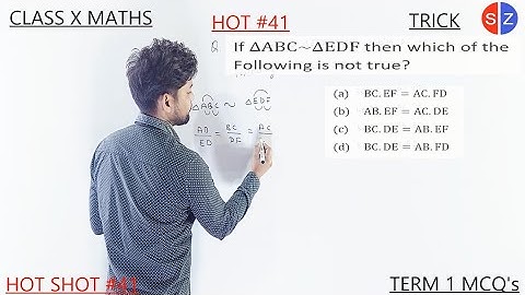 if triangle ABC similar triangle EDF then which of the Following is not true | HOT #41 #term1#exam