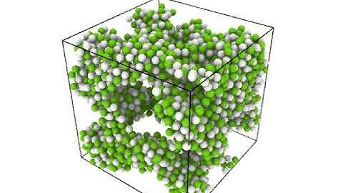 Amorphous L-J mixture with LAMMPS