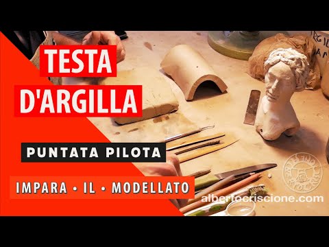IMPARA IL modellato • Tutorial Testa d'argilla - Stampaggio una testa in creta