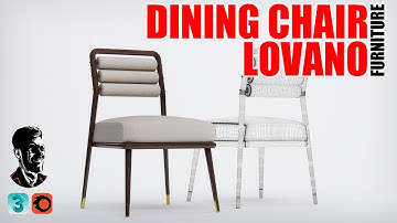 Modeling Lovano Dining Chair - 3Ds Max - Corona Renderer - Photoshop