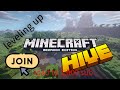 road to 1k sub minecraft bedrock hive,cubecarft join!