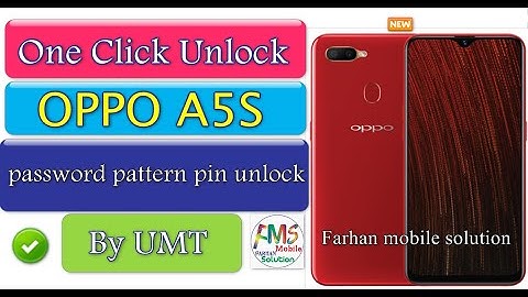 OPPO A5S CPH1909 Password Unlock With UMT Dongle