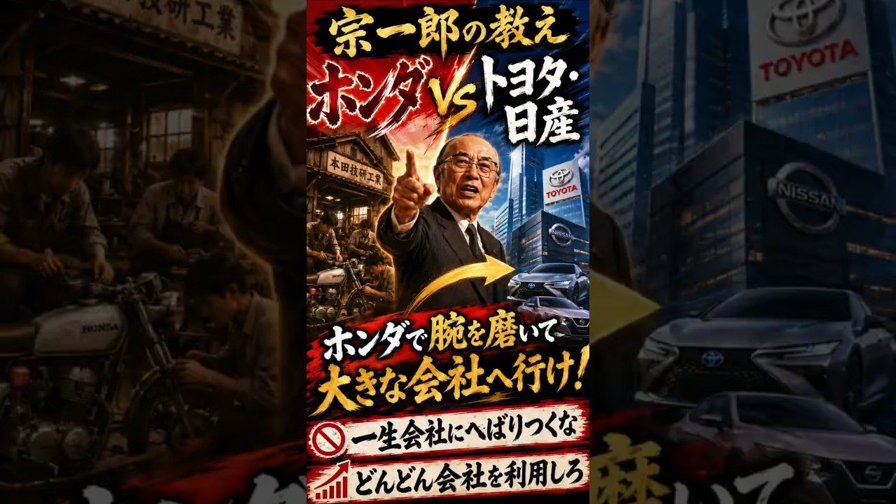本田宗一郎 エピソード 181 ホンダで腕を磨いて大きな会社に行け!