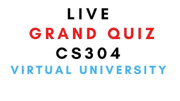 Grand Quiz cs304 |cs304 grand quiz Solution|Grand Quiz