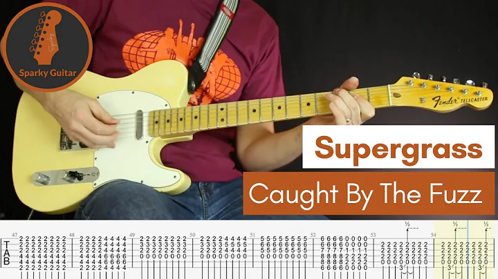 Caught By The Fuzz - Supergrass (Guitar Cover #79 with Tabs)